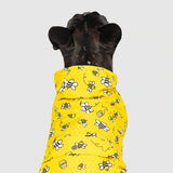 New Pick Me Poncho in Bee Print by Canada Pooch, Sz 28 XXL is the largest size and Fits 28" Back Length Up To 33.5" Girth! Retails $49 US+