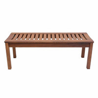 48" Long Arendtsville Picnic Bench by Beachcrest Home! Crafted from eco-friendly eucalyptus wood, this charming picnic bench showcases a classic slatted design and neutral finish! Retails $220 W/tax!