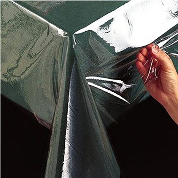 New Benson Mills Clear Plastic Tablecloth Protector, 54-Inch by 54 inch Square
