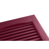 Alpha 2-Pack 14.5-in W x 47-in H Berry Louvered Vinyl Exterior Shutters!