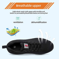 Mesily Safety Steel Toe Shoes for Men Lightweight Non Slip Work Construction Industrial Shoes - Breathable Sneakers Outdoor Resistant Composite Work Toe Shoes - Size 50 (15.5)