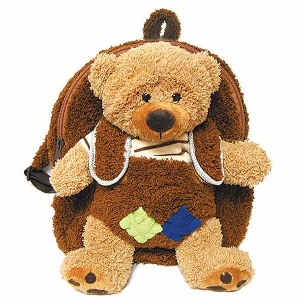 Plush Best Buddy Toddler Backpack Little Brown Bear! Set includes: One (1) backpack with removable plush toy bear
