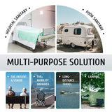 New in box! Bestco Lightweight Portable Toilet Travel Potty for Camping Hunting More, Bellows Pump! Retails $199+