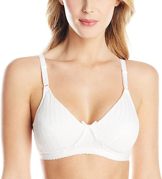 New with tags! Bestform Women's Casual Value Cotton Lightly Lined Bra, Wirefree, White, Sz 36B!