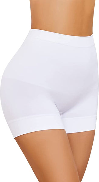 New Betaven Seamless Shaping Slip Shorts Under Dress for Women Light Tummy  Control Shapewear Underwear Boyshorts Panties White, Sz S!