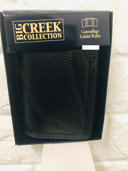 New in package! Men's Big Creek Collection Trifold wallet, Black!