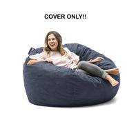 New Big Joe Large Fuf Cover in Cobalt Blue, Super soft! COVER ONLY! FILL NOT INCLUDED! Retails $189+