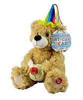 Singing Plush Birthday Bear – “Happy Birthday” Spins and lights up LED’s to display Happy Birthday on the cupcake while singing.