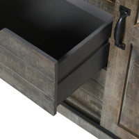 Wayfair New Assembled Bjorn 2 Door Accent Rustic Cabinet! Small crack on top board! Retail $1190!