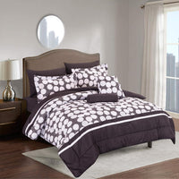 KING Huron Luxury Comforter Set - Bed in A Bag – 8 Piece Bed Sets – Ultra Soft Microfiber, Black!!