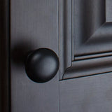 Classic 1 1/8" Diameter Mushroom Knob (Set of 10) - Matte Black!