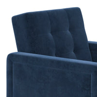 Super Comfortable Blue Velvet Ridenhour Armchair by Wrought Studio! Retails $556+