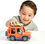 New Bluey, 4WD Family Vehicle, holds 4 Figures, includes 1 Figure and 1 Vehicle Family Fun Customizable Car - Adventure Time for Ages 3+, Multicolour