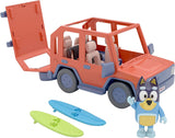 New Bluey, 4WD Family Vehicle, holds 4 Figures, includes 1 Figure and 1 Vehicle Family Fun Customizable Car - Adventure Time for Ages 3+, Multicolour