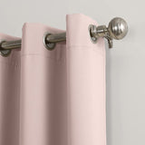 New Wayfair Solid Blackout Thermal Grommet Sliding Panel (Set of 2) by Best Home Fashion! Each Panel 52WX84L, Blush Pink, Retails $89+