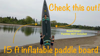 Body Glove Tandem 4.57 m (15 ft.) 2-person Inflatable Stand Up Paddle Board! BOARD ONLY! Item shows light use! Has been inflated & deflated to ensure no issues! No box, paddles or attachments