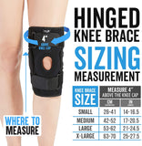 New Bodyprox Hinged Knee Brace for Men and Women, Knee Support for Swollen ACL, Tendon, Ligament and Meniscus Injuries (One size)