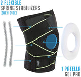 New Bodyprox Knee Brace with Side Stabilizers & Patella Gel Pads for Knee Support, One size!