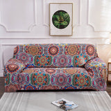 New Wayfair 4 Seater Bohemian Print Stretch Sofa Cover Elastic Slipcover -Sofa, Retails $75+