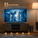 New was store display! Tested sounds great! Bomaker 2.1 Slim TV Sound Bar, Sound Bar with Subwoofer, 110dB/100W, 5 EQ Modes, 31 Inch! Includes Remote! No Box, No manual!