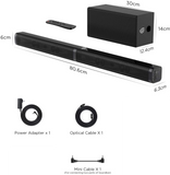 New was store display! Tested sounds great! Bomaker 2.1 Slim TV Sound Bar, Sound Bar with Subwoofer, 110dB/100W, 5 EQ Modes, 31 Inch! Includes Remote! No Box, No manual!