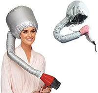 New Portable Soft Bonnet Hair Blow Dryer Attachment, Soft Adjustable Large Drying Bonnet for Hand Held Dryer, Easy To Use For Natural Curly Textured Hair Care, Speeds Up Drying Time at Home!