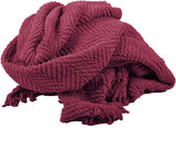 New in Package! BOON Home Soft Things Chunky Knitted Jumbo Throw Blanket, 60" x 80", Crushed Berry, Retails $155+