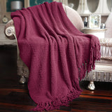 New in Package! BOON Home Soft Things Chunky Knitted Jumbo Throw Blanket, 60" x 80", Crushed Berry, Retails $155+