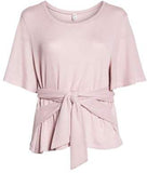 BP Pink Tie Front Tee! Sz XXS! Stretchy Material would fit up to a Small! Retails $50+