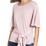 BP Pink Tie Front Tee! Sz XXS! Stretchy Material would fit up to a Small! Retails $50+