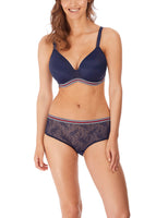 New Freya Wild Demi Plunge Moulded Bra Midnight Poppy - 36GG, Retails $64+