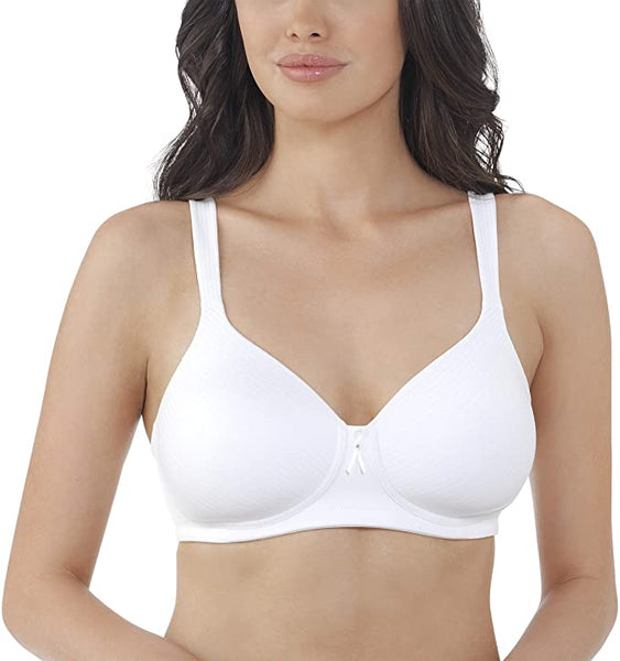 New Brilliance by Vanity Fair Womens Full Coverage Comfort Wirefree Bra in White, Sz 42C!