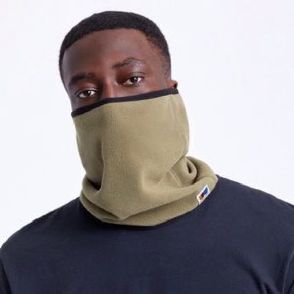 New with tags! Brixton Arctic Fleece Neck Face Mask Gaiter in Olive! Unisex!