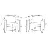 New in box! Better Homes & Gardens Brookbury Club Chair, 2 Pack, Grey! Retails $565