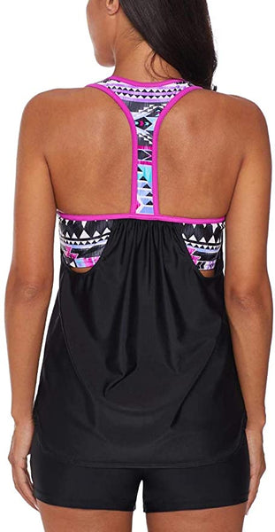 Bsubseach Tankini Swimsuit for Women Racerback Bathing Suit