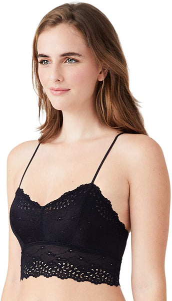 New with tags! b.tempt'd by Wacoal Womens Inspired Eyelet Bralette in Black, Sz M! Retails $40+