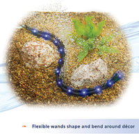 New in box! AQUEON Flex LED Aquarium Bubble Wand, 21-Inch, Blue, Retails $51+