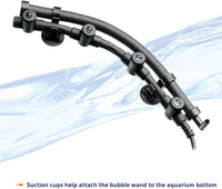 New in box! AQUEON Flex LED Aquarium Bubble Wand, 21-Inch, Blue, Retails $51+