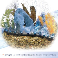 New in box! AQUEON Flex LED Aquarium Bubble Wand, 21-Inch, Blue, Retails $51+