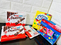 New sealed Snack Lot Kinder Bueno, kinder chocolate, fruit gushers & pixar fruit snacks! BB: 11/22, 1O/22, 1/23, 12/22