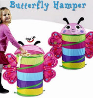 Butterfly Design Kiddie Pop up Hamper! Box has slight damage, contents are perfect!