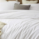 New in package! Wayfair Amazing BYourbed Ultra Soft Natural Loft Oversized Duvet Cover & Shams - Pure White - King! Retails $200+