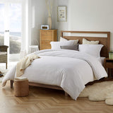 New in package! Wayfair Amazing BYourbed Ultra Soft Natural Loft Oversized Duvet Cover & Shams - Pure White - King! Retails $200+