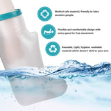 Polaland Waterproof Leg Cast Wound Cover for Shower Bath, Watertight Casts and Bandages Protector Sleeve Bag for Injury Recovery, Broken Bones Hands Wrists, Burns, Tattoos -Adult Short Leg