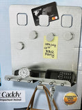 FineLife Products Hanging Key Caddy - Conveniently locate all your important items -Magnetic, sticks to the fridge for easy access! Stainless Steel With Magnet
