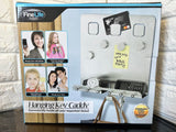 FineLife Products Hanging Key Caddy - Conveniently locate all your important items -Magnetic, sticks to the fridge for easy access! Stainless Steel With Magnet