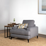 Cadogan 100% Belgium Flax Linen Throw Pillow with luxury plush feather & down insert! Retails $138+