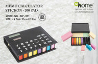 Brand new Memo Note Pad in Black folder looks great on any desk!