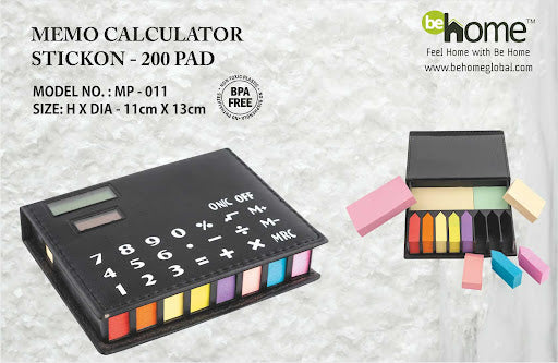 Brand new Memo Note Pad in Black folder looks great on any desk!