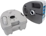 New Camco Premium Portable Travel Toilet With Three Directional Flush And Swivel Dumping Elbow, Designed for Camping, RV, Boating And Other Recreational Activites (5.3 gallon, Frustration Free Packaging) Retails $232+